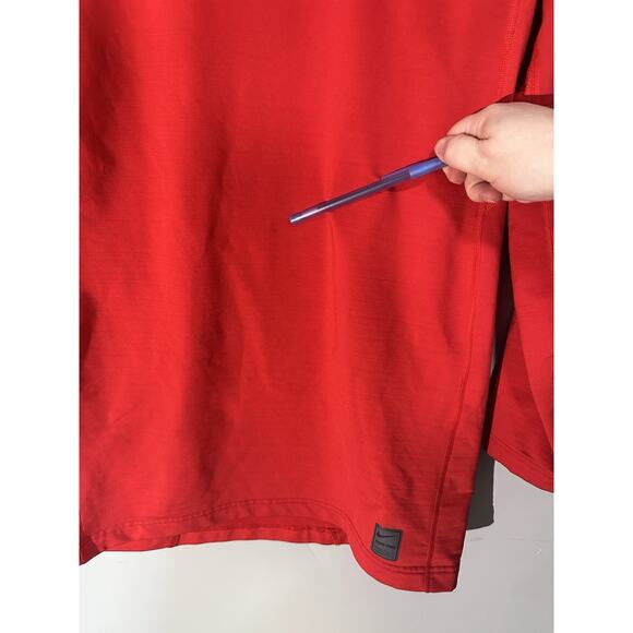 Nike Pro Hyperwarm Compression Shirt Men's XXL Ohio State Red Fitted Dri-Fit - Picture 4 of 6